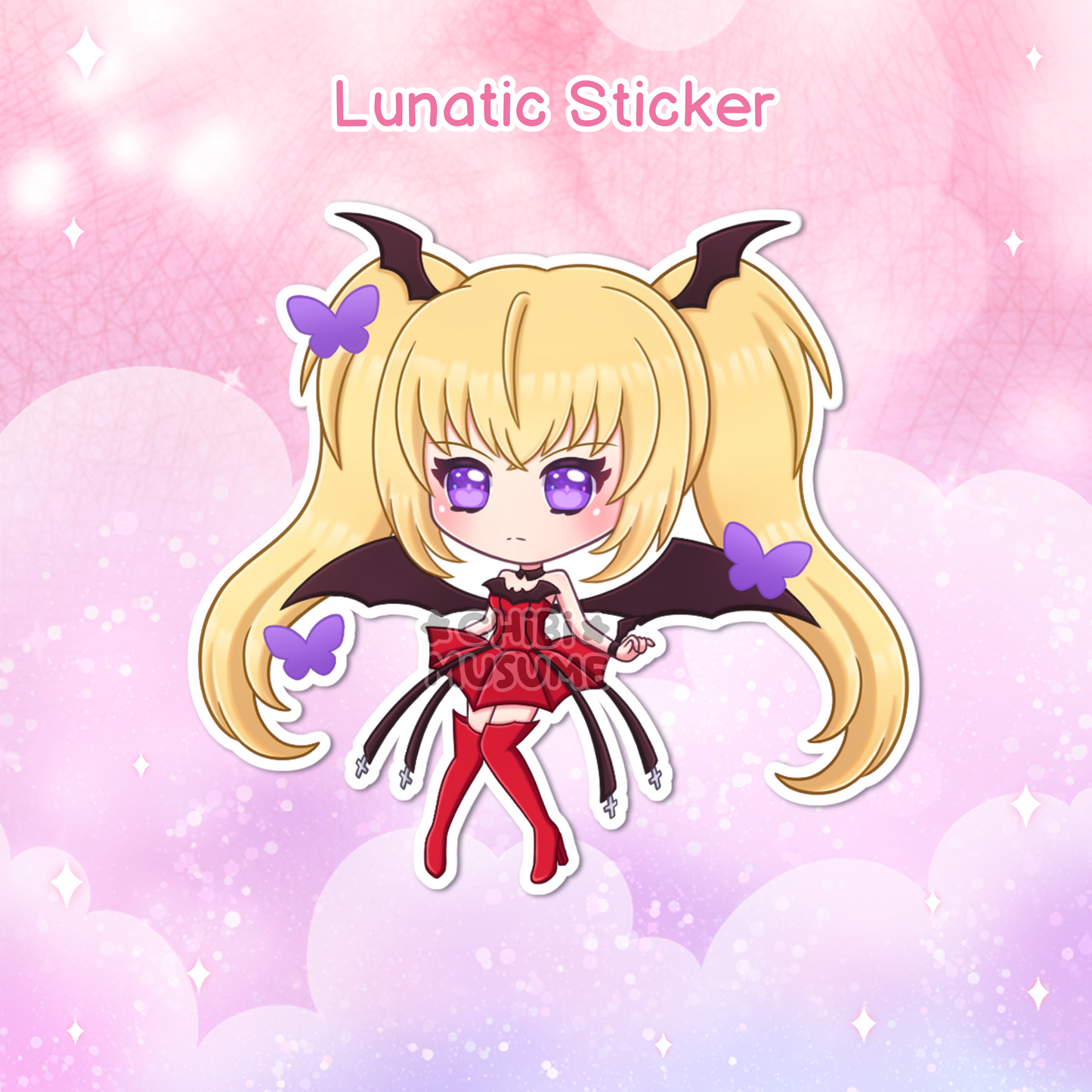 Lunatic Holographic Sticker