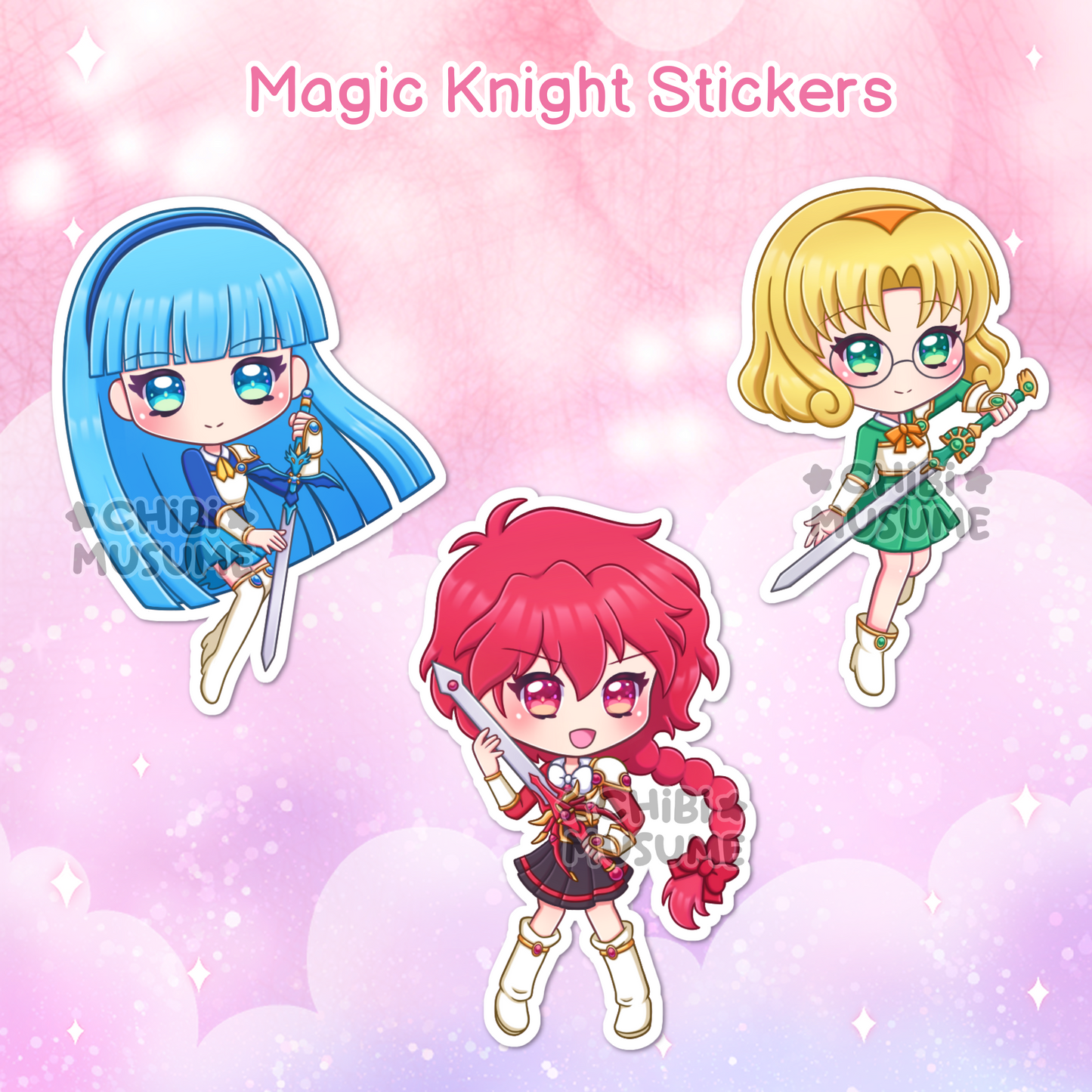 Magic Knight Holographic Stickers