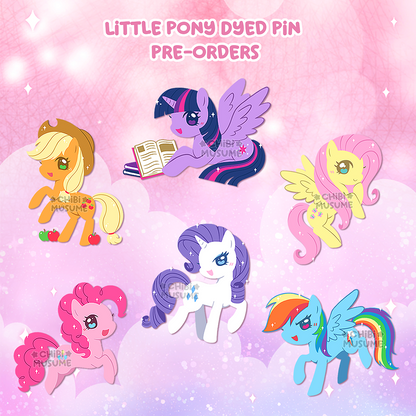 Tiny Pony Dyed Pins Pre-Order