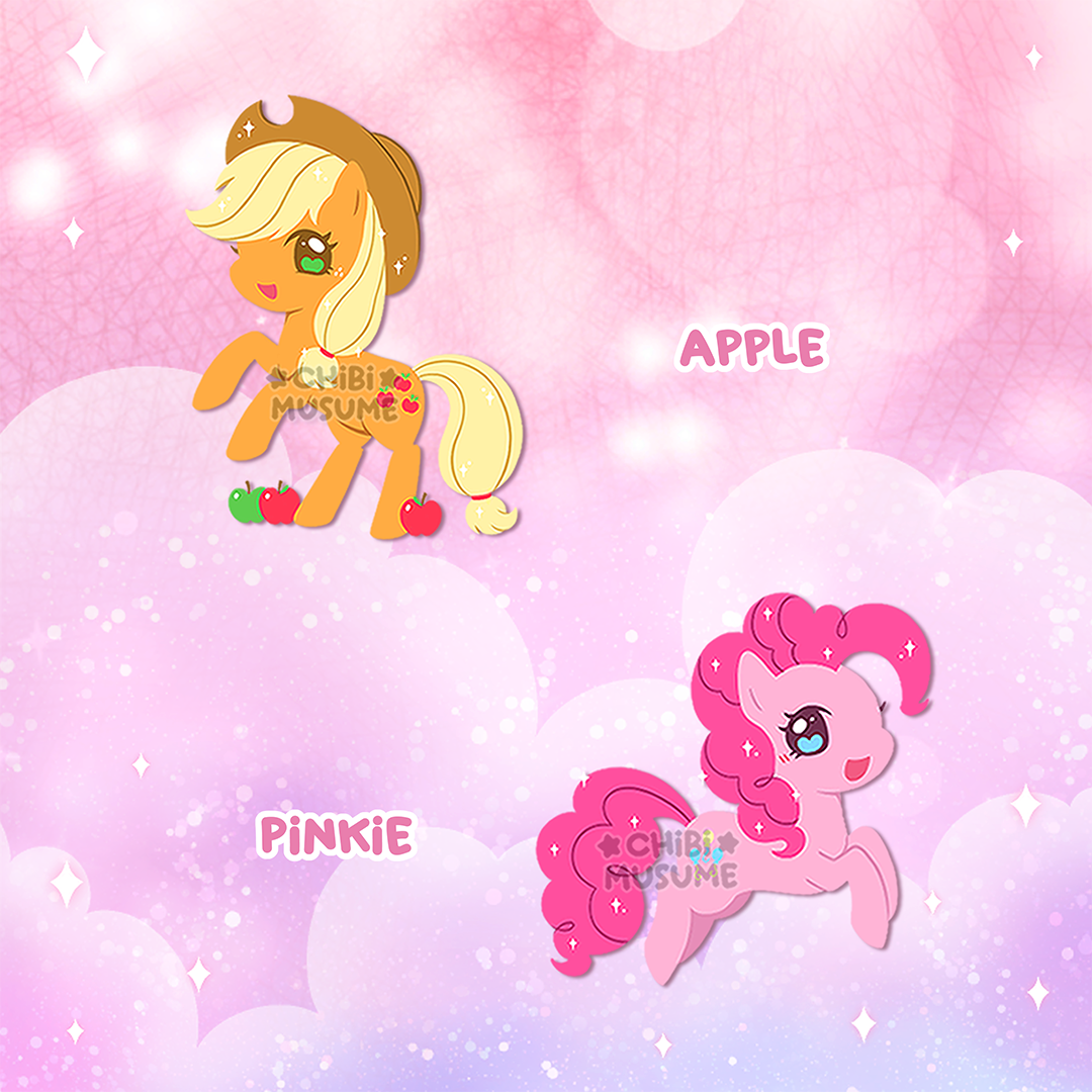 Tiny Pony Dyed Pins Pre-Order