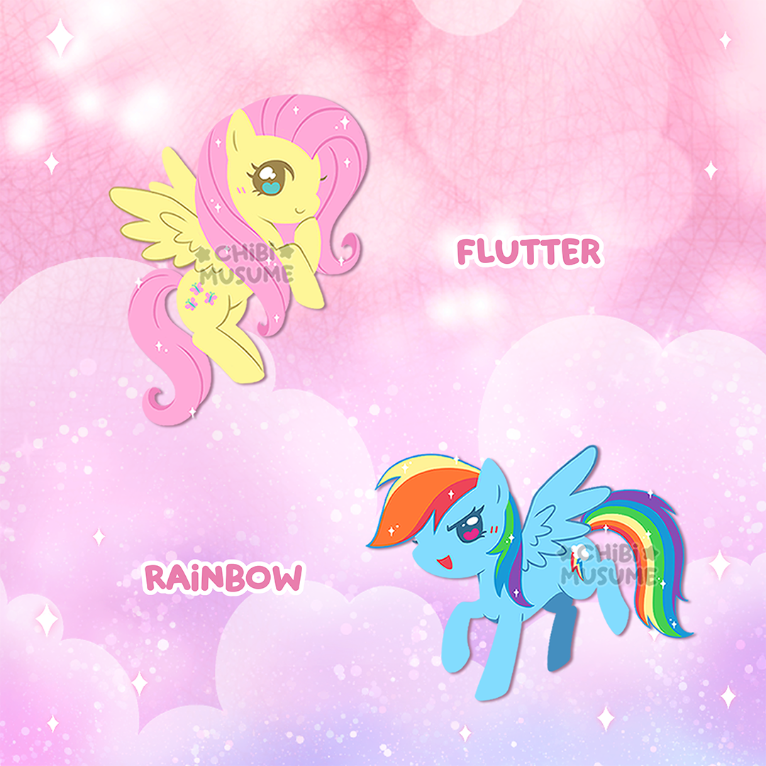 Tiny Pony Dyed Pins Pre-Order