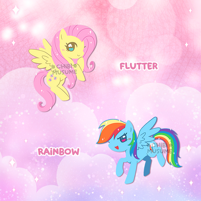 Tiny Pony Dyed Pins Pre-Order