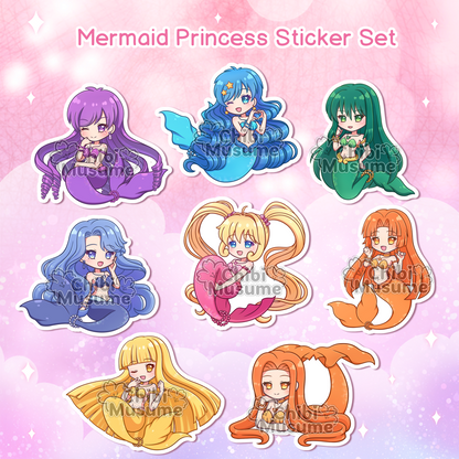 Mermaid Princess Sticker Set