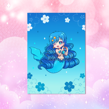 Mermaid Princess 5x7 Art Prints