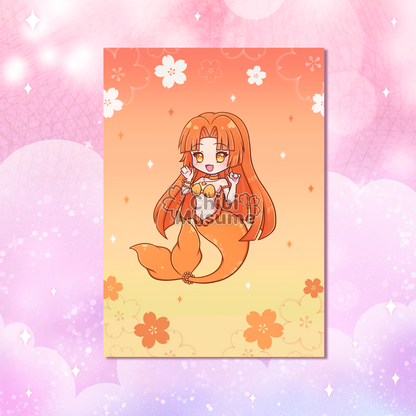 Mermaid Princess 5x7 Art Prints