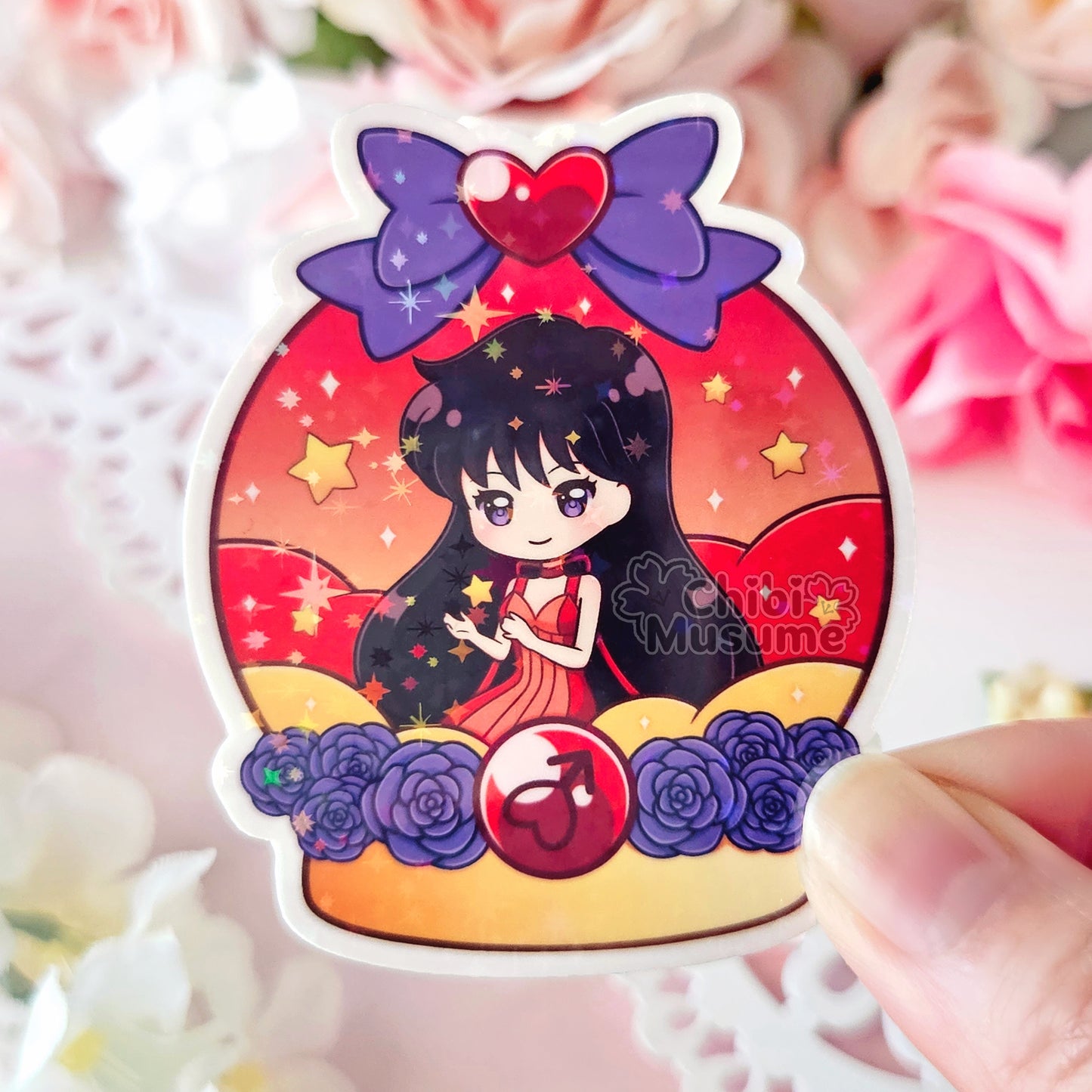 Mars Princess Snow Globe Sticker