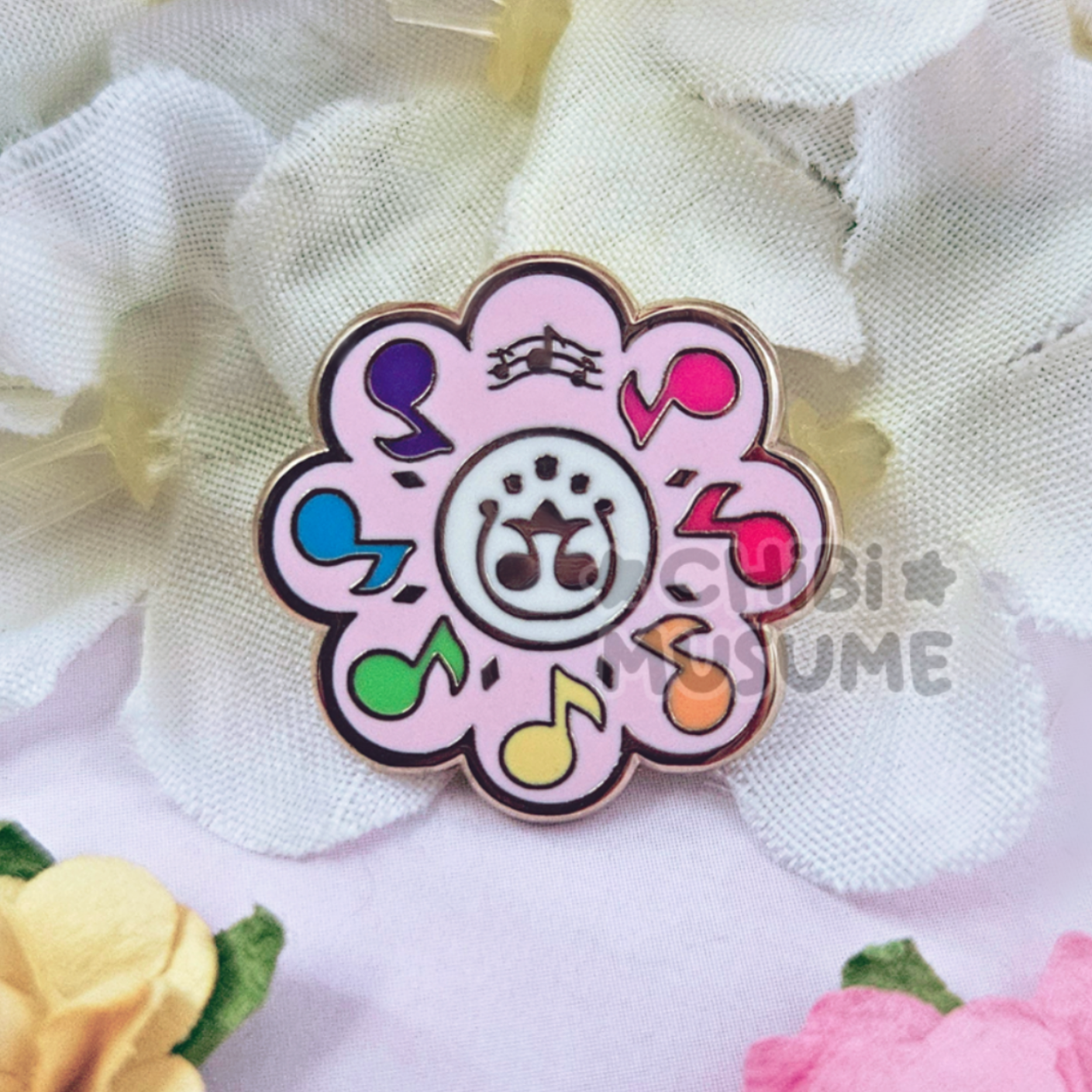 Flower Tap Mini Enamel Pin