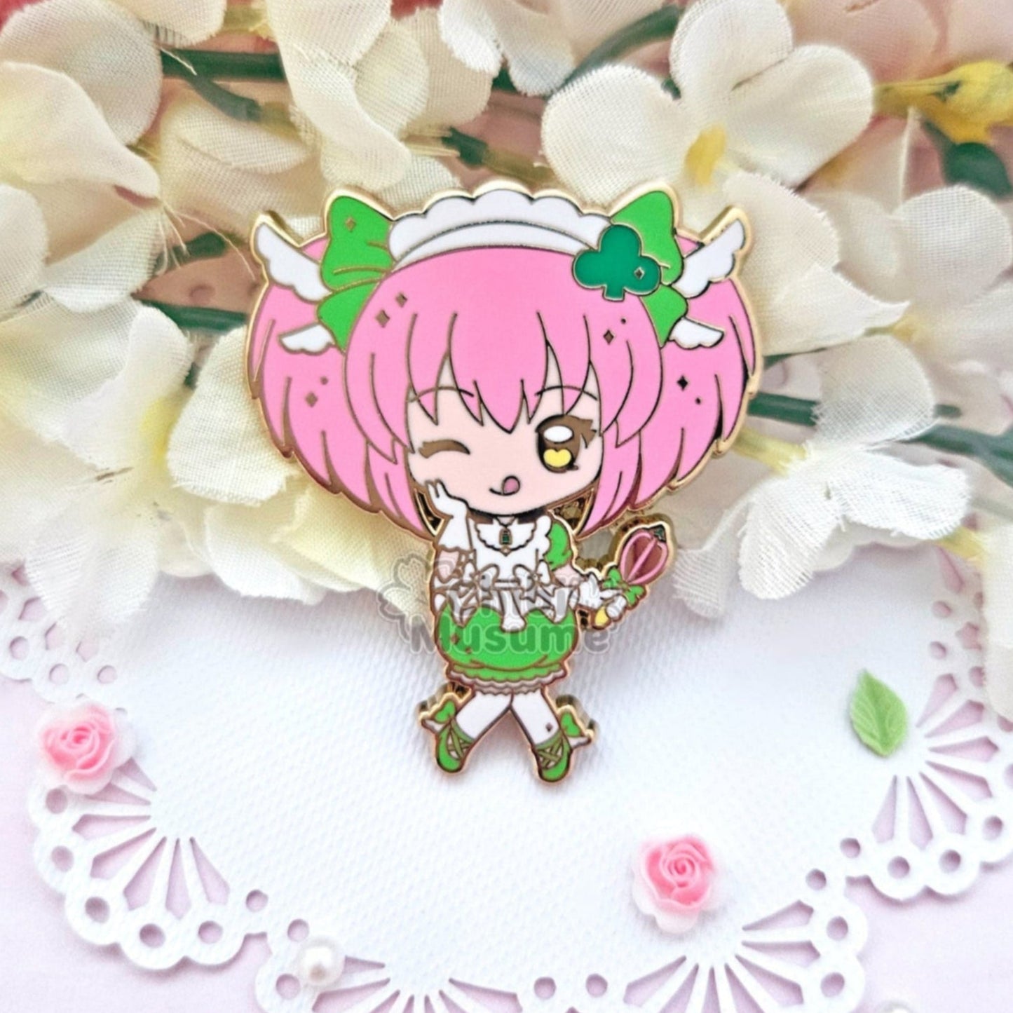 Magical Maiden Clover Enamel Pin