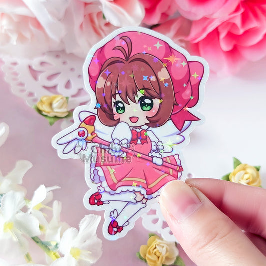 Pink Dress Sakura Sticker