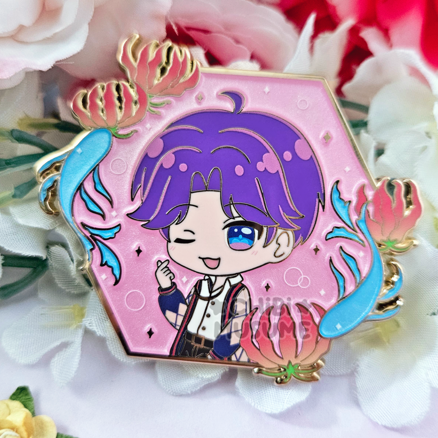 Raf Floral Frame Enamel Pin