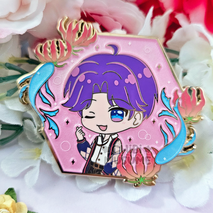 Raf Floral Frame Enamel Pin