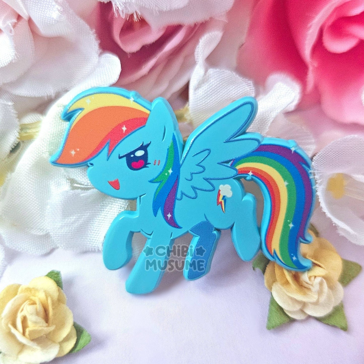 Rainbow Dyed Enamel Pin