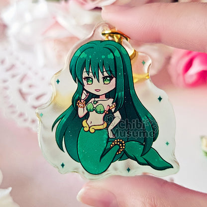 Mermaid Princess Acrylic Charms