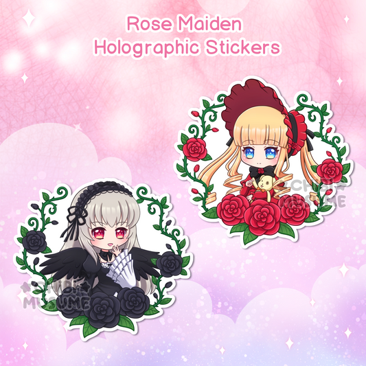 Rose Maiden Holographic Stickers