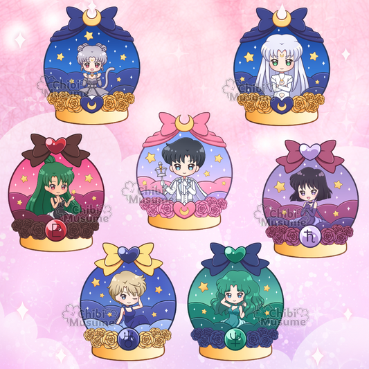 Outer Snow Globe Acrylic Charm Set