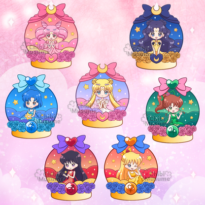 Inner Snow Globe Acrylic Charms