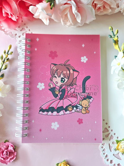 Cat Sakura Reusable Sticker Book
