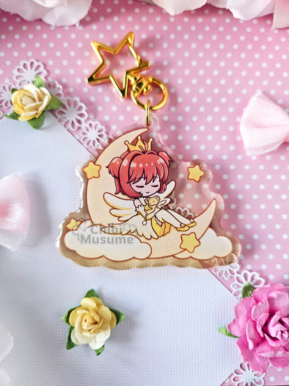 Sleeping Sakura Acrylic Charm