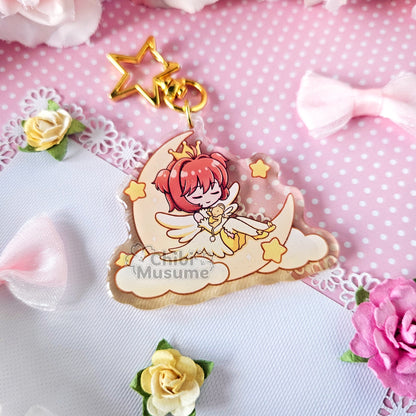 Sleeping Sakura Acrylic Charm