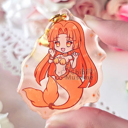 Mermaid Princess Acrylic Charms