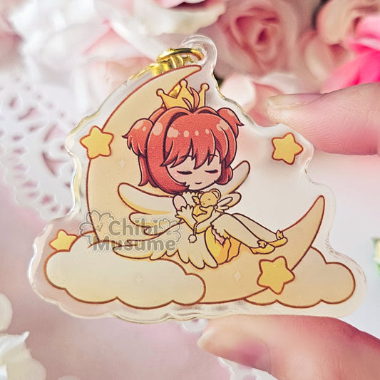 Sleeping Sakura Acrylic Charm