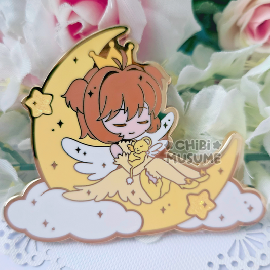 Sleeping Sakura & Kero Enamel Pin