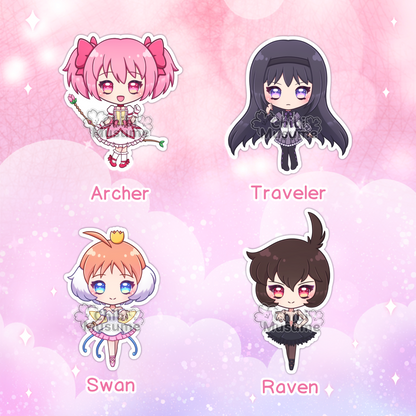 Magical Maiden Sticker Set