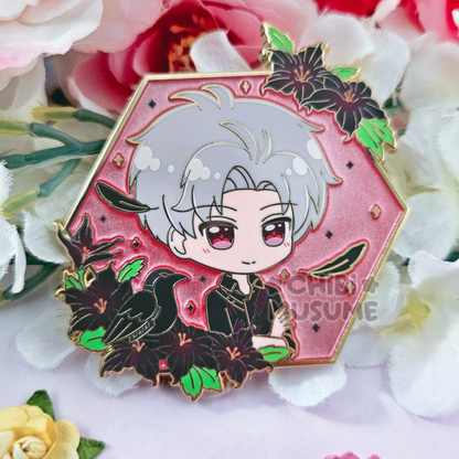Sy Floral Frame Enamel Pin