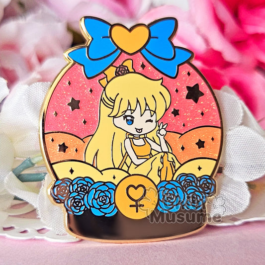 Venus Princess Snow Globe Enamel Pin