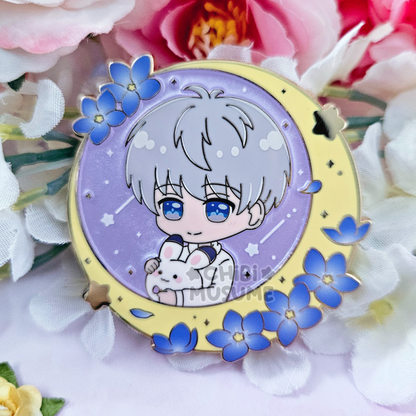 Xav Floral Frame Enamel Pin