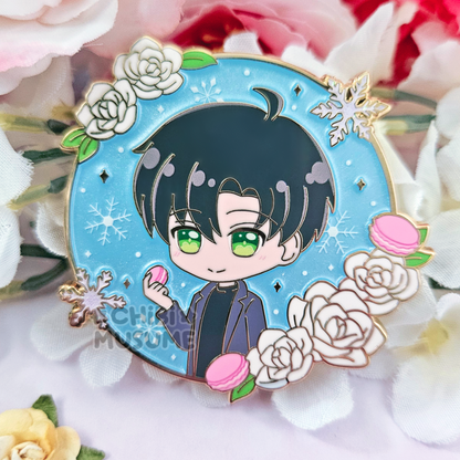 Zay Floral Frame Enamel Pin