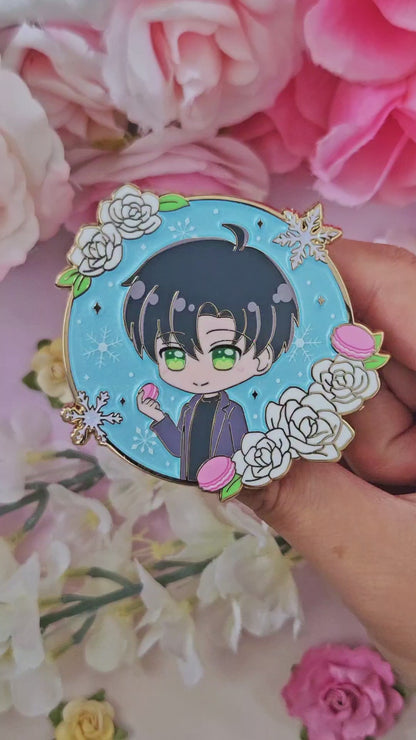 Zay Floral Frame Enamel Pin