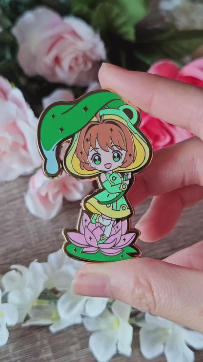 Frog Sakura Enamel Pin