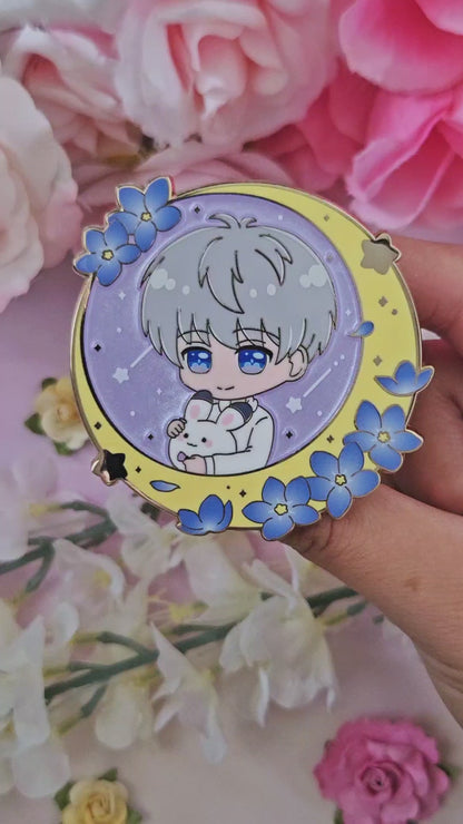 Xav Floral Frame Enamel Pin