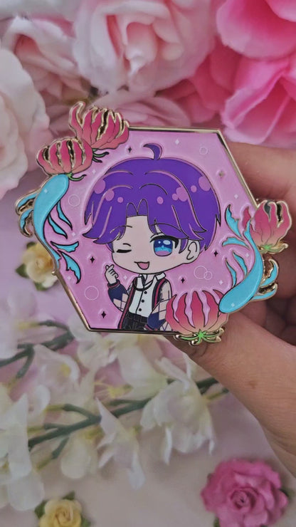 Raf Floral Frame Enamel Pin