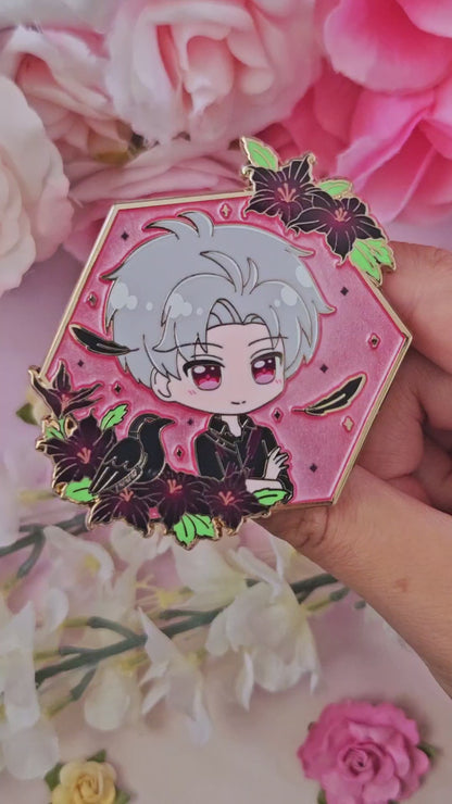 Sy Floral Frame Enamel Pin