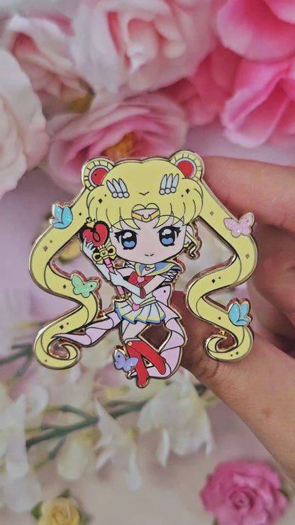 Crisis Moon Enamel Pin