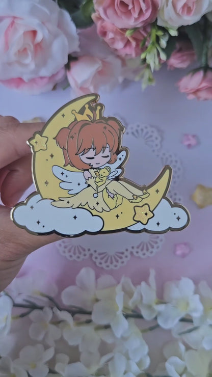 Sleeping Sakura & Kero Enamel Pin