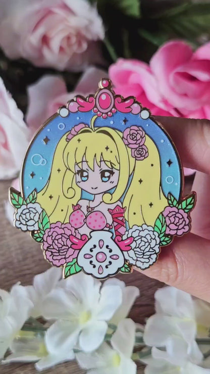Princess Luchia Floral Frame Enamel Pin